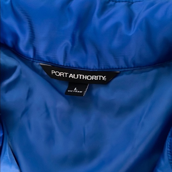 Port Authority Quilted Blue Vest with Insulation - Picture 2 of 7